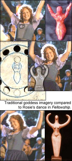 goddess imagery compared to Rosie's dance